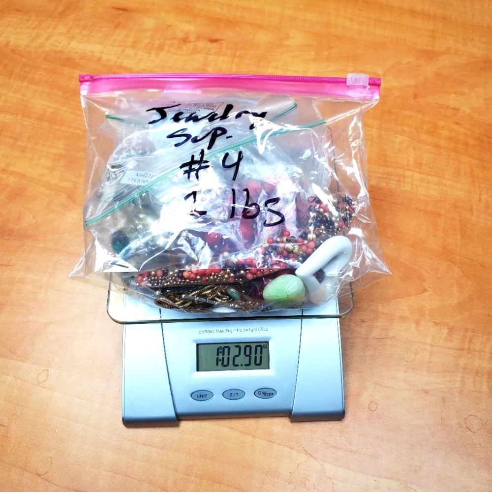 Jewelry supply lot #4 - 1 lbs vintage jewelry for scrap